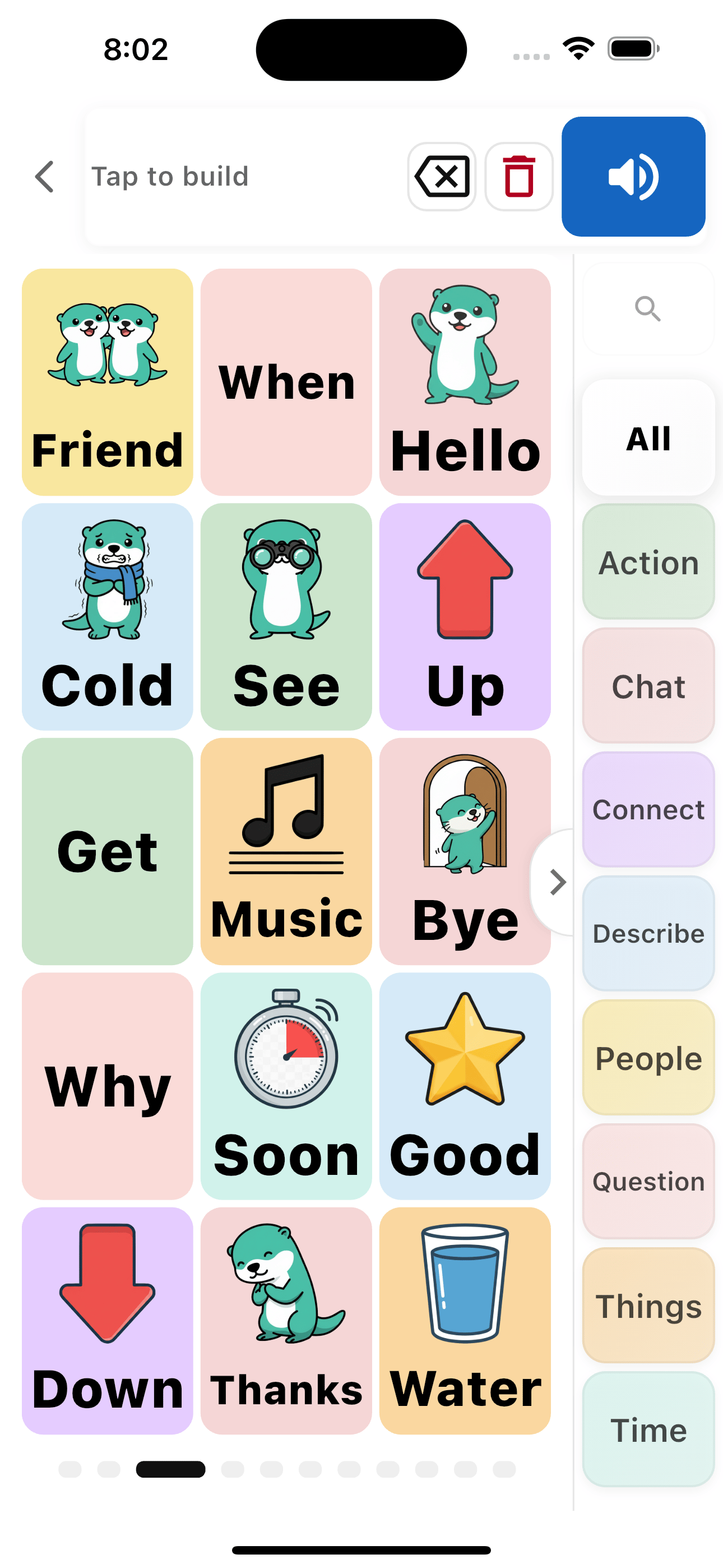 Loquena Sensory-Safe AAC Interface on iPad