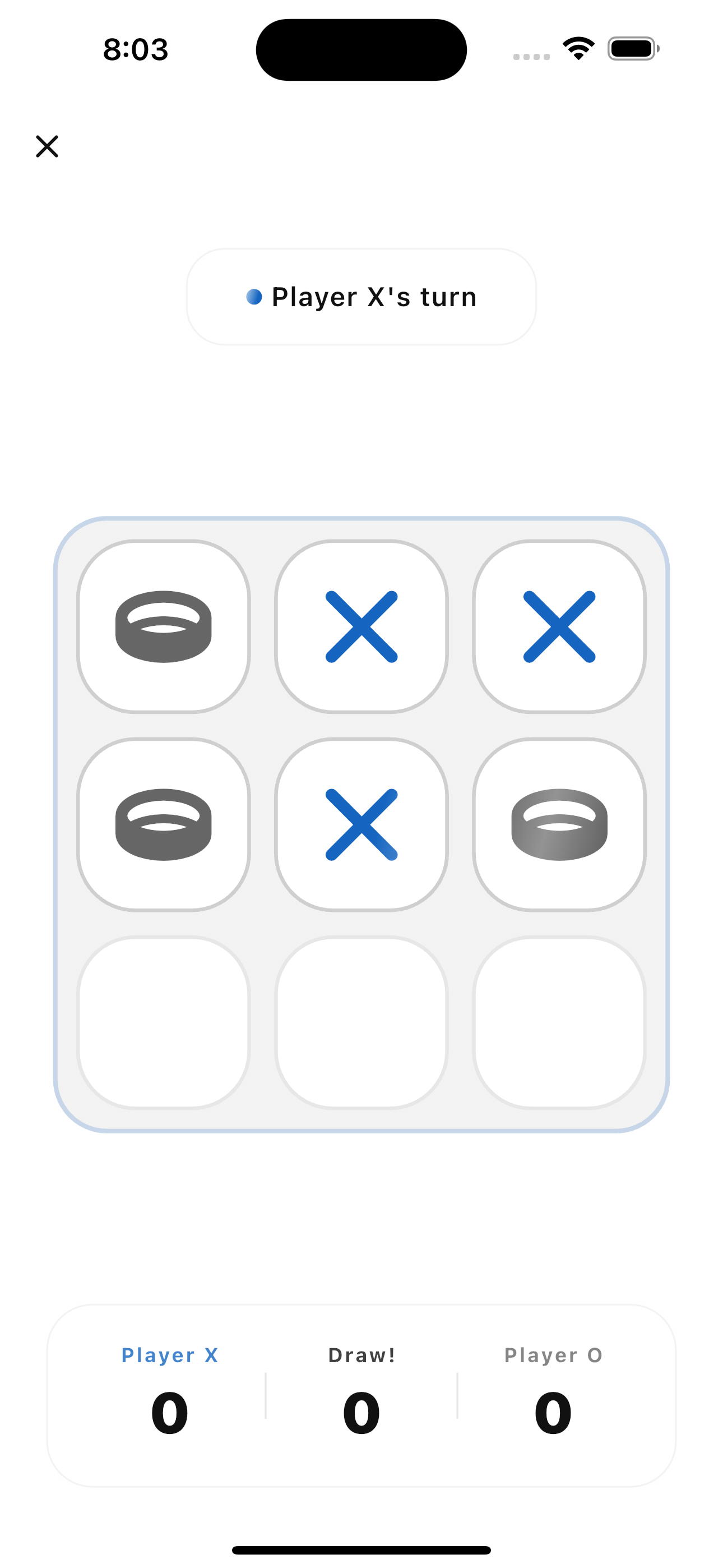 Tik-Tac-Toe Interactive Game